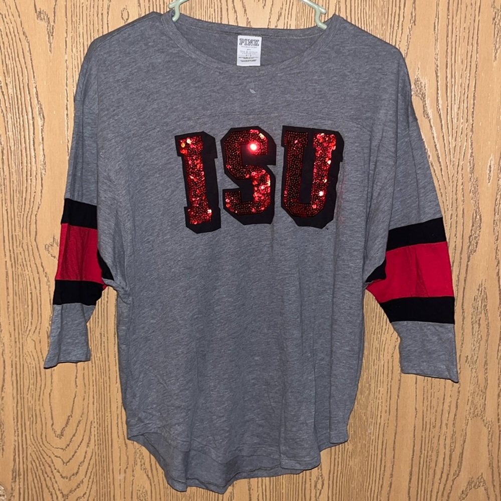 Pink Illinois State University ISU Jersey Shirt Size S